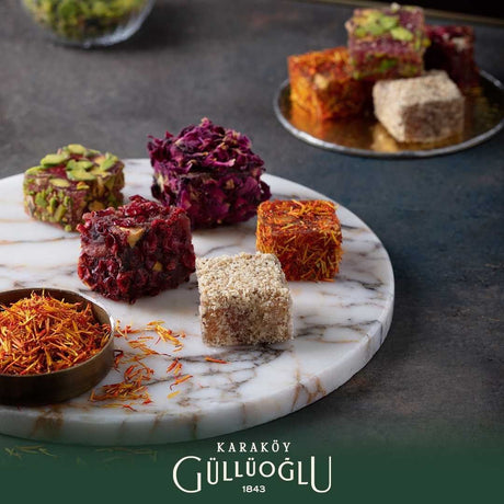 Karakoy Gulluoglu | Mixed Turkish Delight in Metal Box - TryAladdin