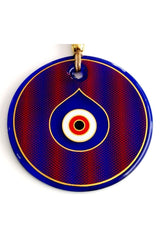 Drop Eye Model Gilded Red Glass Wall Ornament - TryAladdin