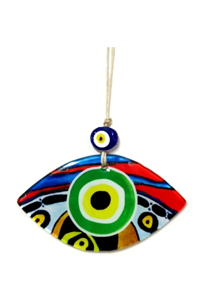 Green Eye Model Fusion Glass Wall Ornament - TryAladdin